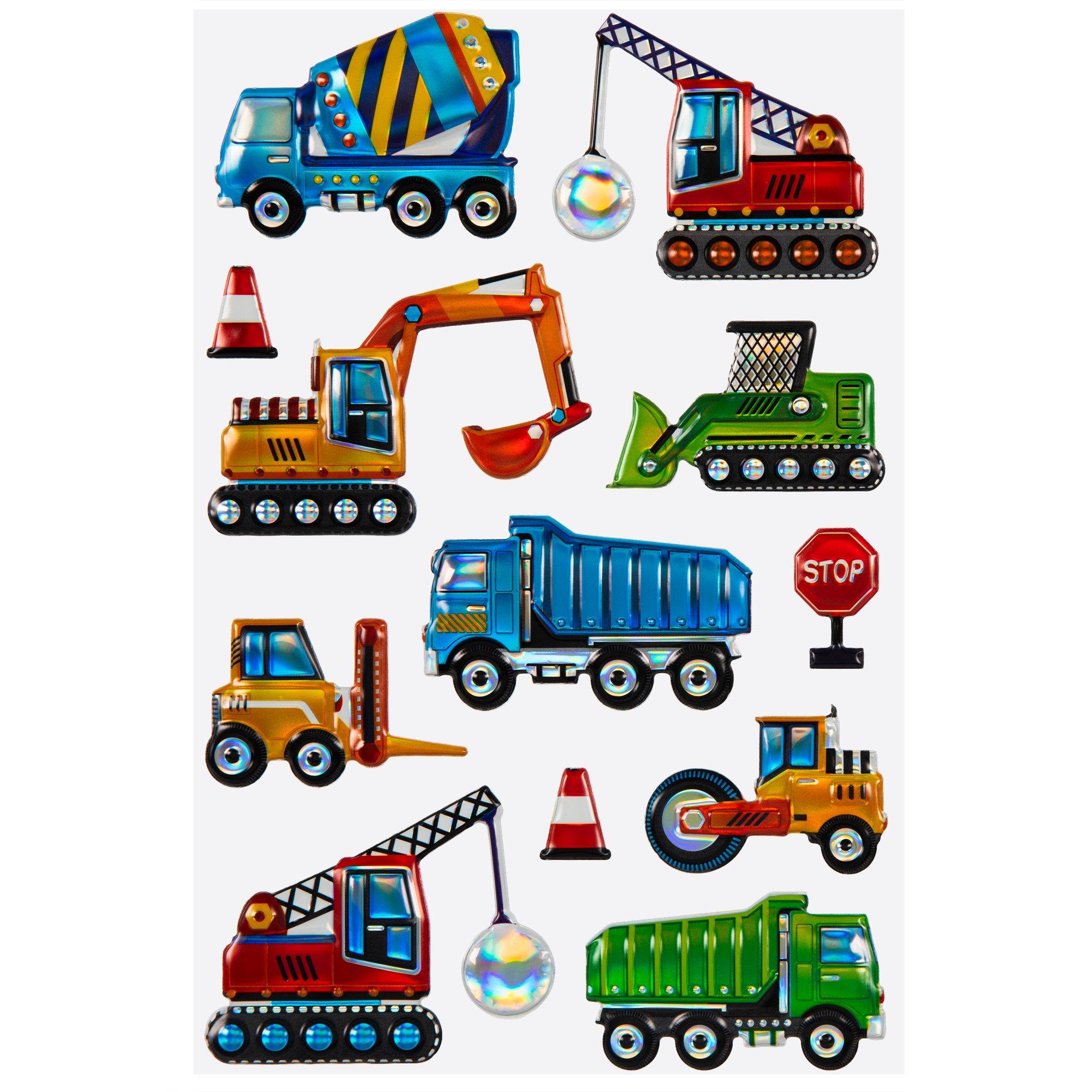 Construction Vehicle Puffy Stickers Hobby Lobby 1994623 9611