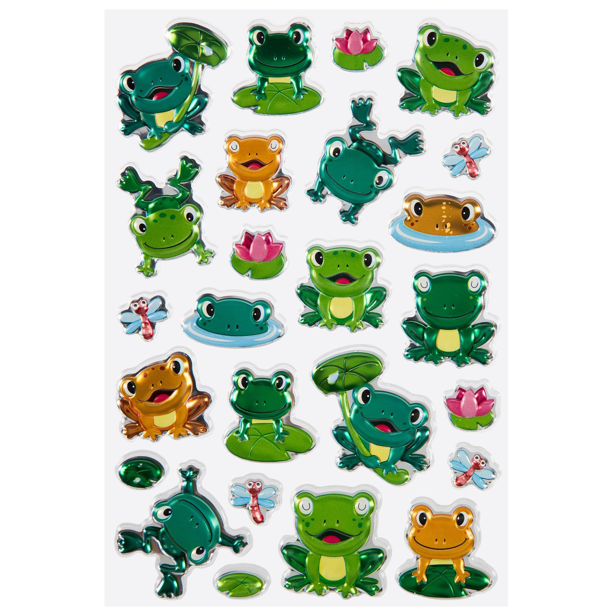 Frog Puffy Stickers, Hobby Lobby