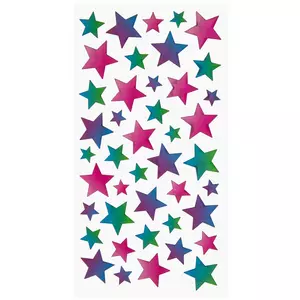 The paper studio Stick a bilities Silver Holographic star stickers 70pc