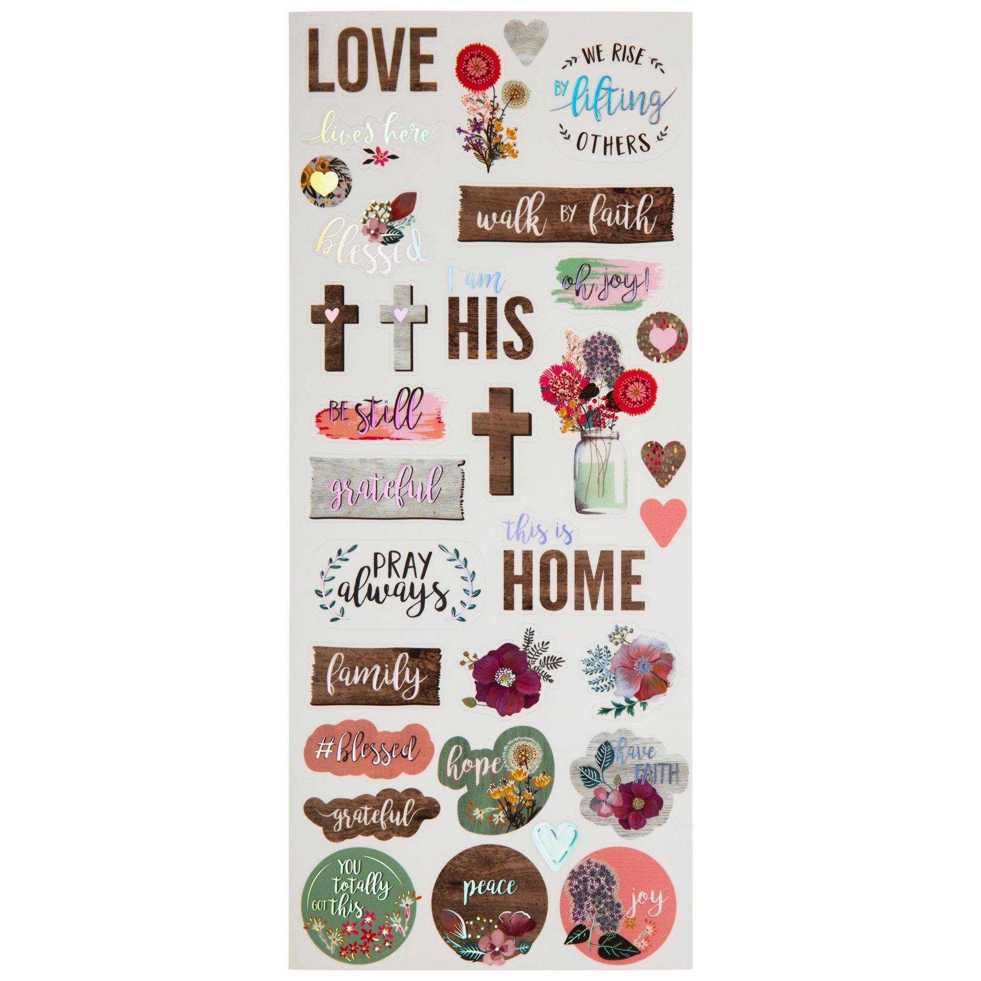 Faith Foil Stickers Hobby Lobby 1995091
