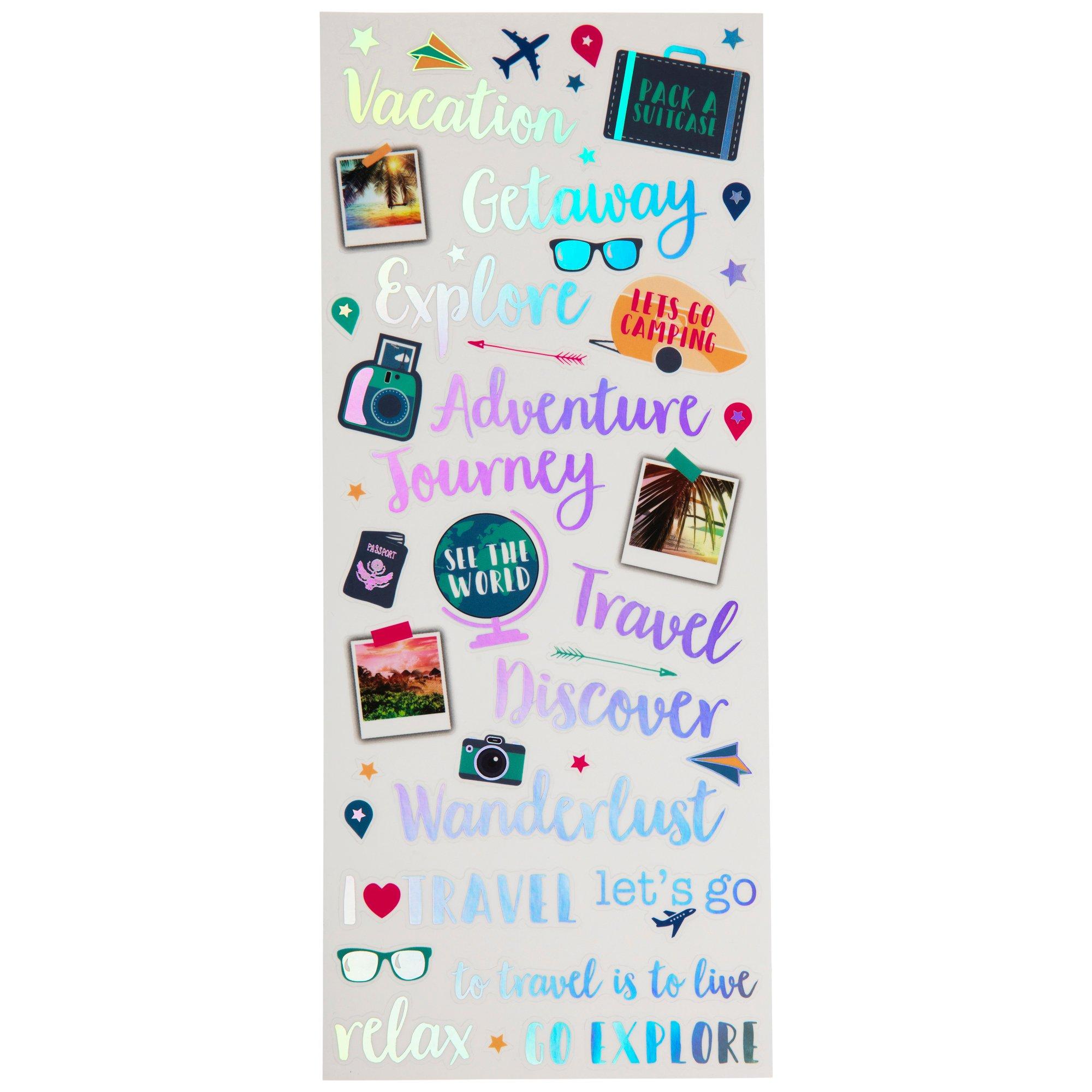 Holographic Vacation Sayings Stickers Hobby Lobby 1995117