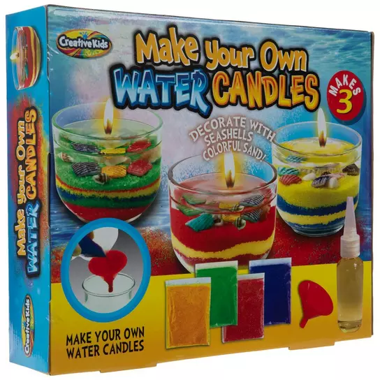 Beaded Candles Craft Kit Childrens Toys Art Design Your Own Candle Kids