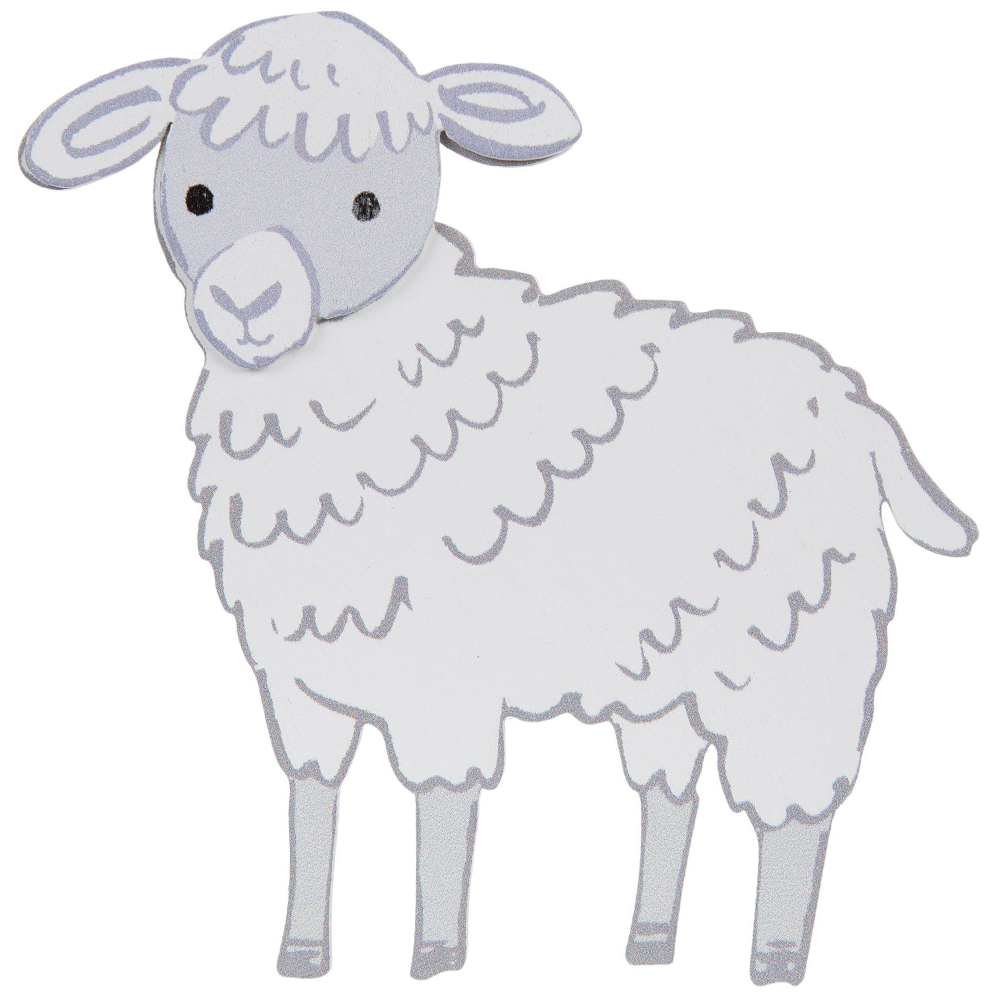 White Sheep Painted Wood Shape Hobby Lobby 1996131