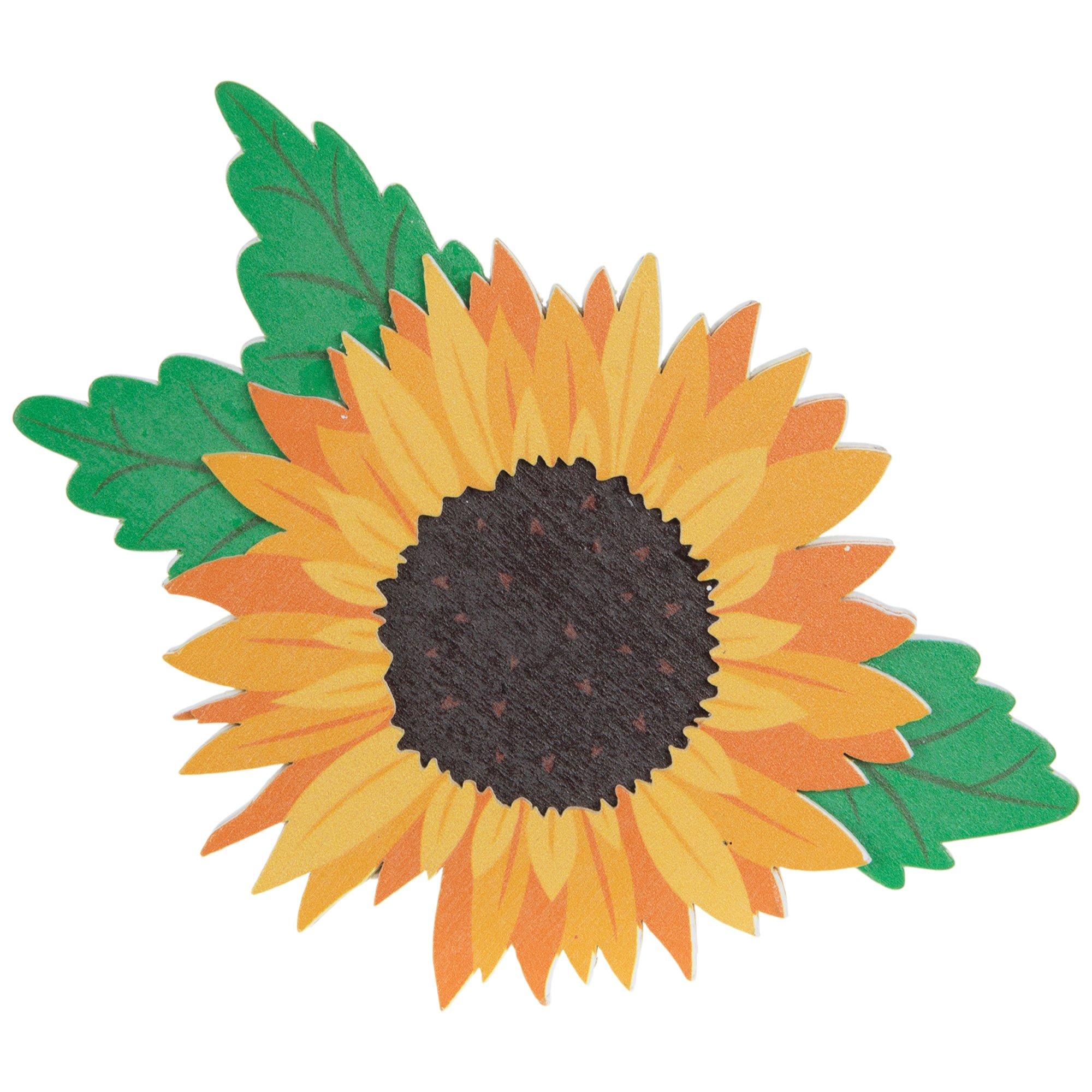 Wooden Decorative Cutting Board Hand Painted Sunflower Wall