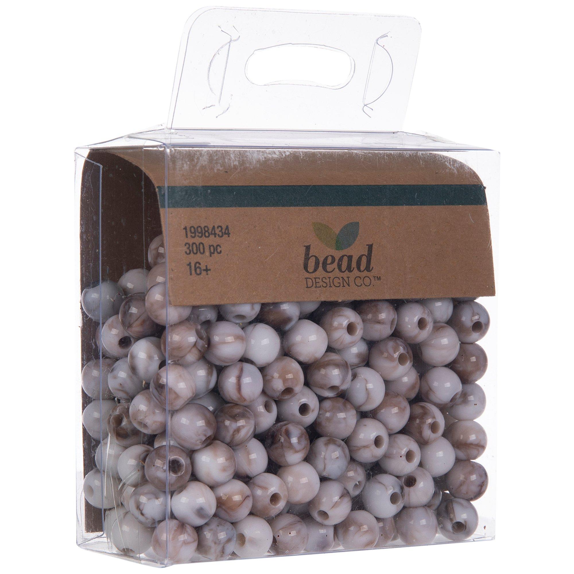 White Round Wood Bead Mix, Hobby Lobby