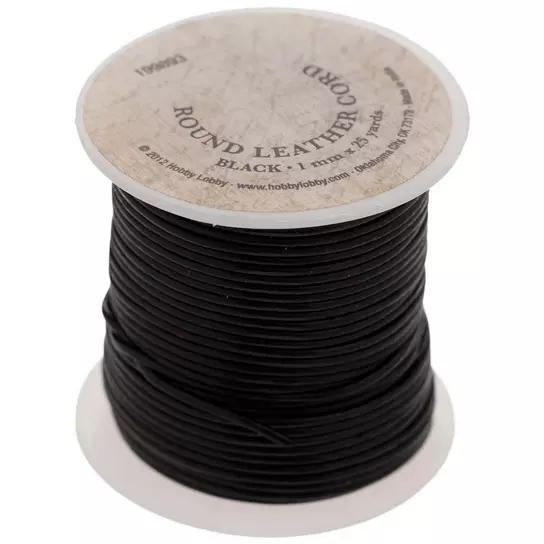 Round Leather Cord Spool