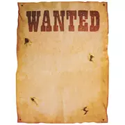 Wanted Western DIY Posters