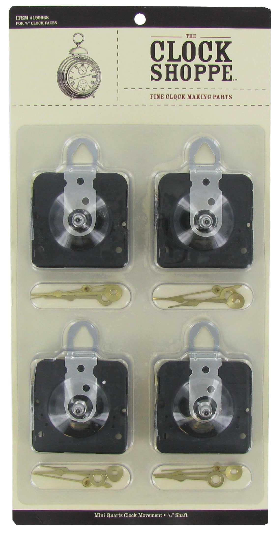 Mini Quartz Clock Movement Value Pack 1/4" Hobby Lobby 199968