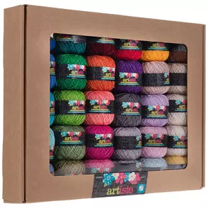 Multi-Color Artiste Crochet Cotton Thread