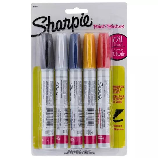 Sharpie Oil-Based Paint Marker Medium 5 Color Set