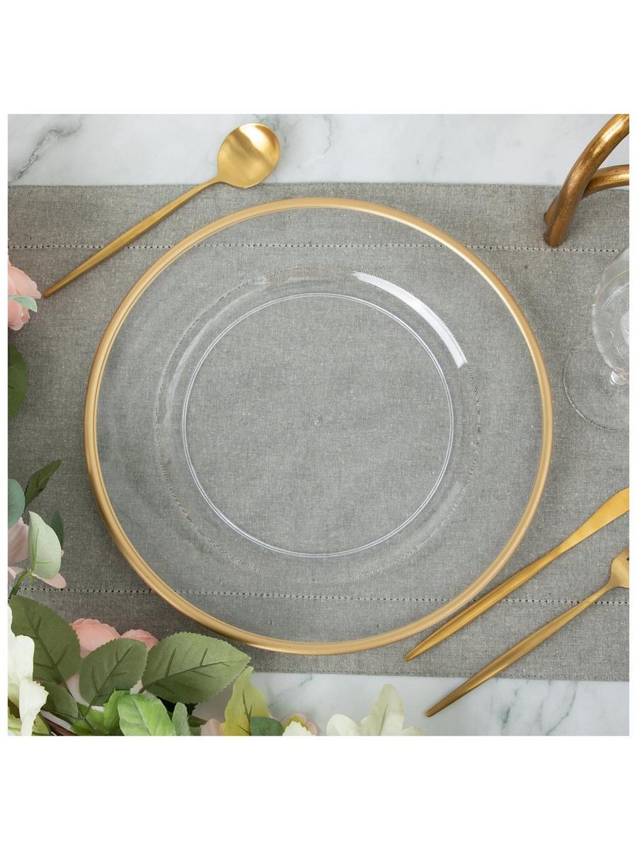 Charger Plate With Gold Rim