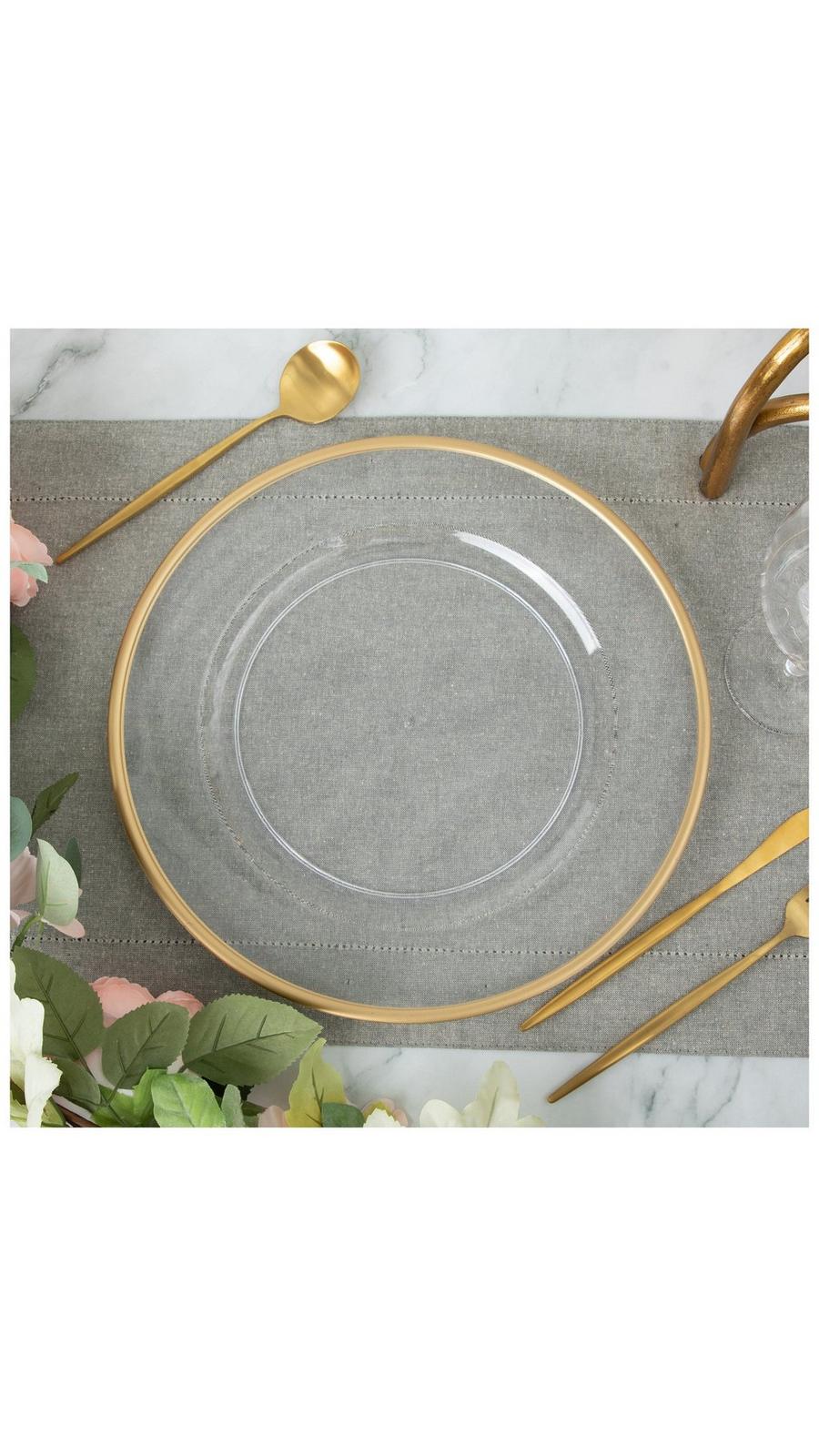 Charger Plate With Gold Rim