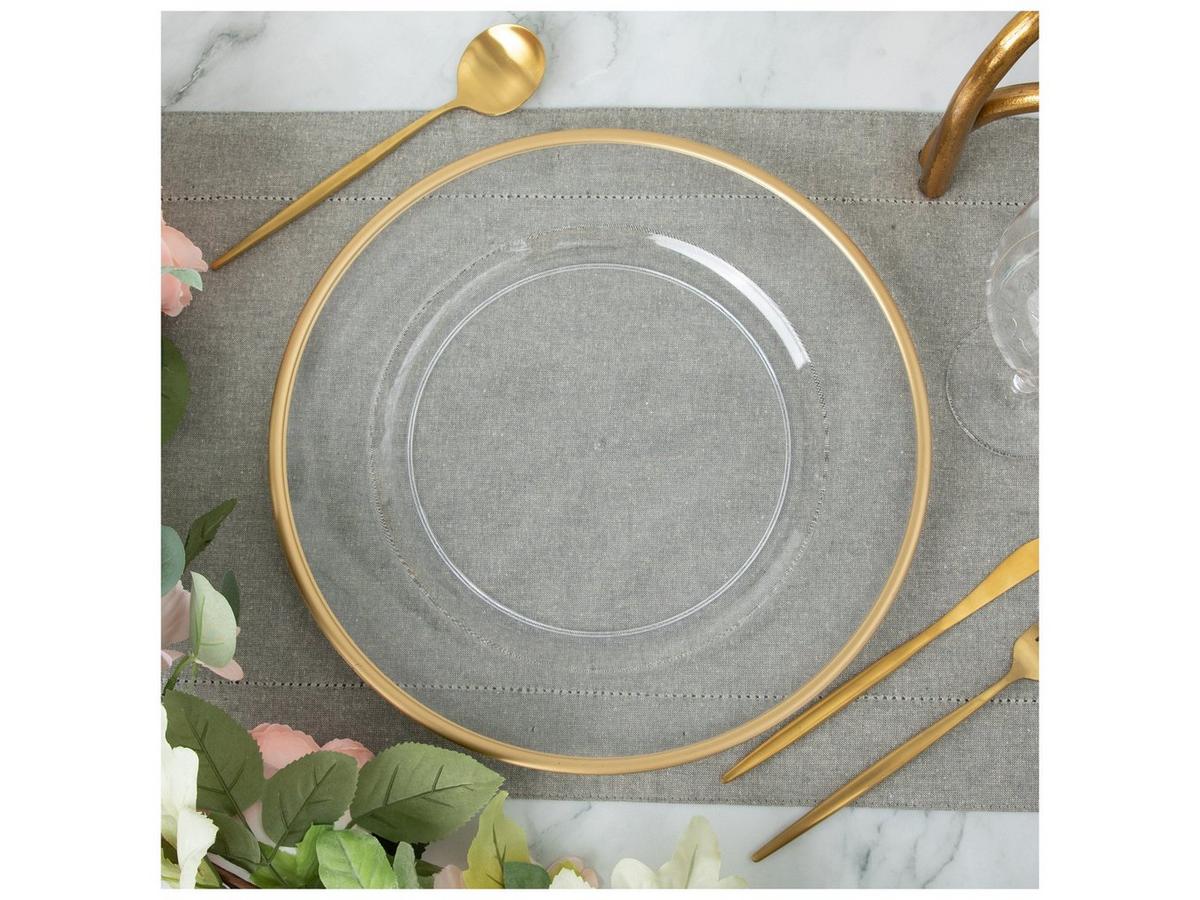 Charger Plate With Gold Rim