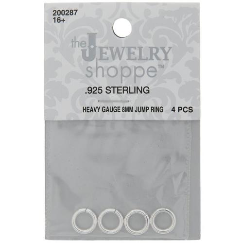 Sterling Silver Heavy Gauge Jump Rings  8mm