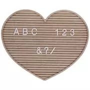 Heart Wood Letter Board
