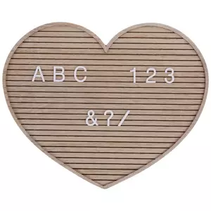 Heart Wood Letter Board