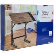 Curate + Colour Multimedia Wood Art Table
