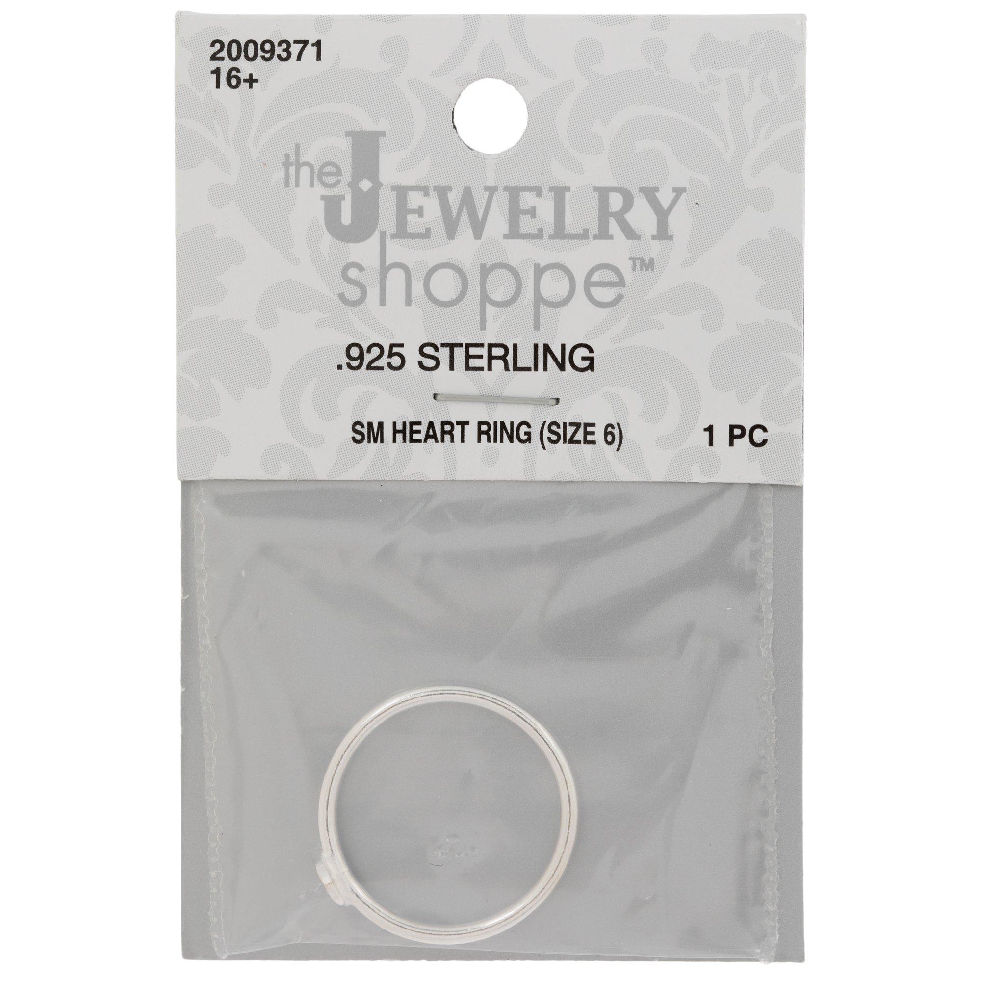 Sterling Silver Heart Ring - Size 6, Hobby Lobby