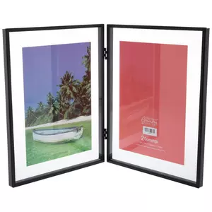 Hinged Metal Double Float Frame - 5" x 7"