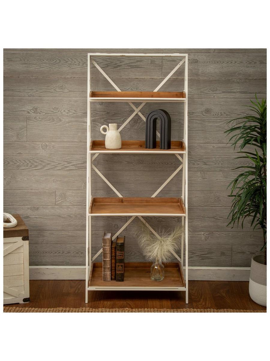 4 Tier Crossbuck Farmhouse Ladder Shelf | Hobby Lobby | 2011435