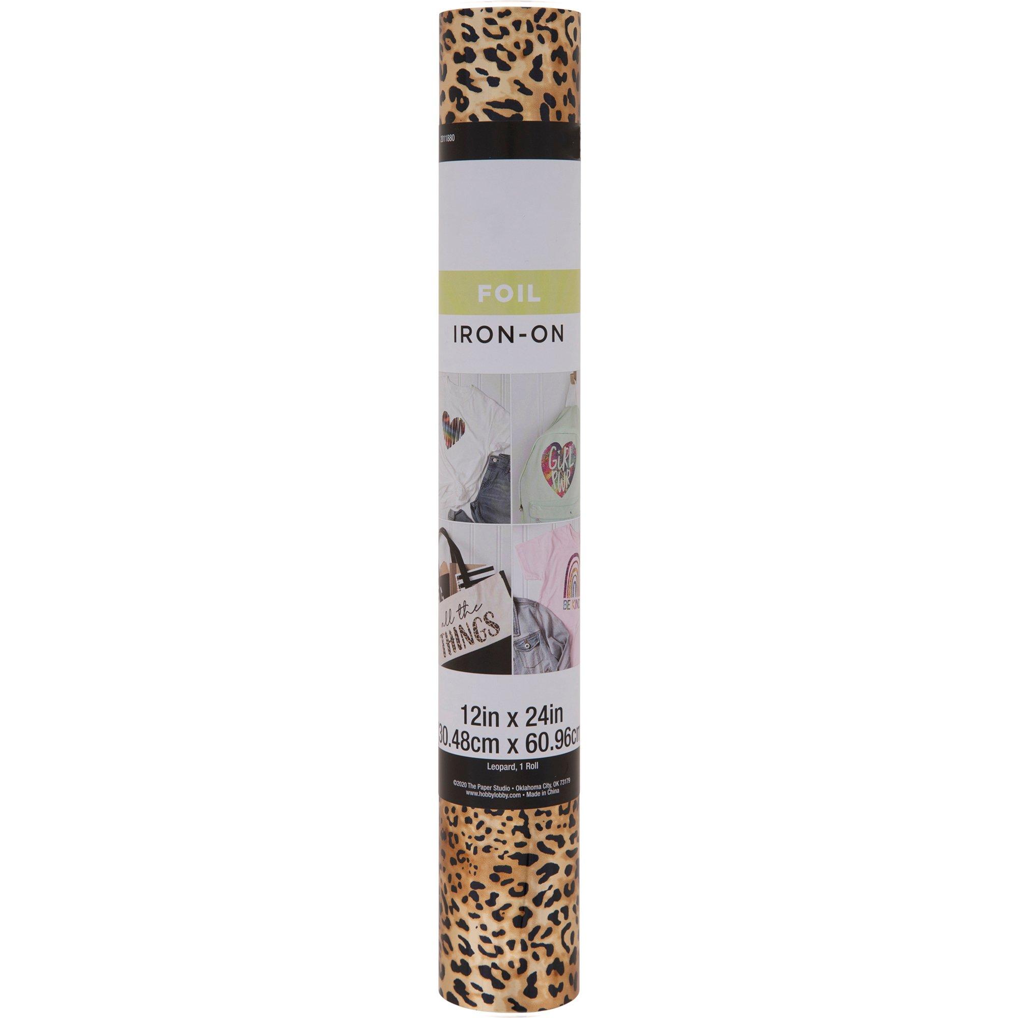 Leopard Print Foil Iron-On Transfer, Hobby Lobby