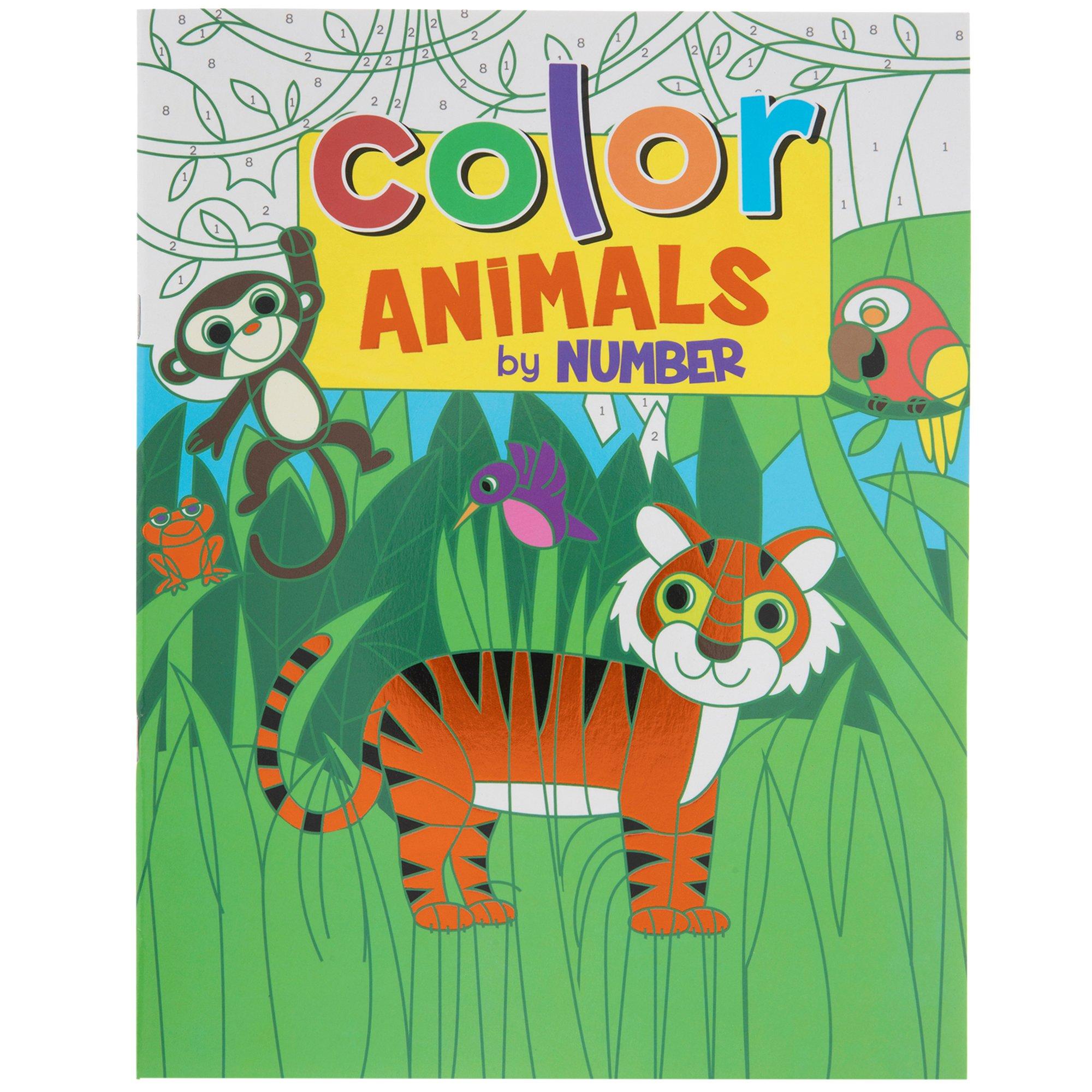 Color by Number for Kids: Animals Coloring Activity Book (Color by Number  Books): Coloring Books for Kids: 9781947243118: : Books