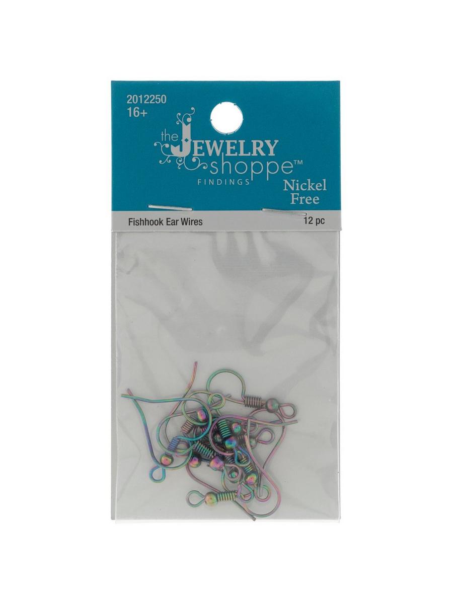 Holographic Fish Hook Ear Wires