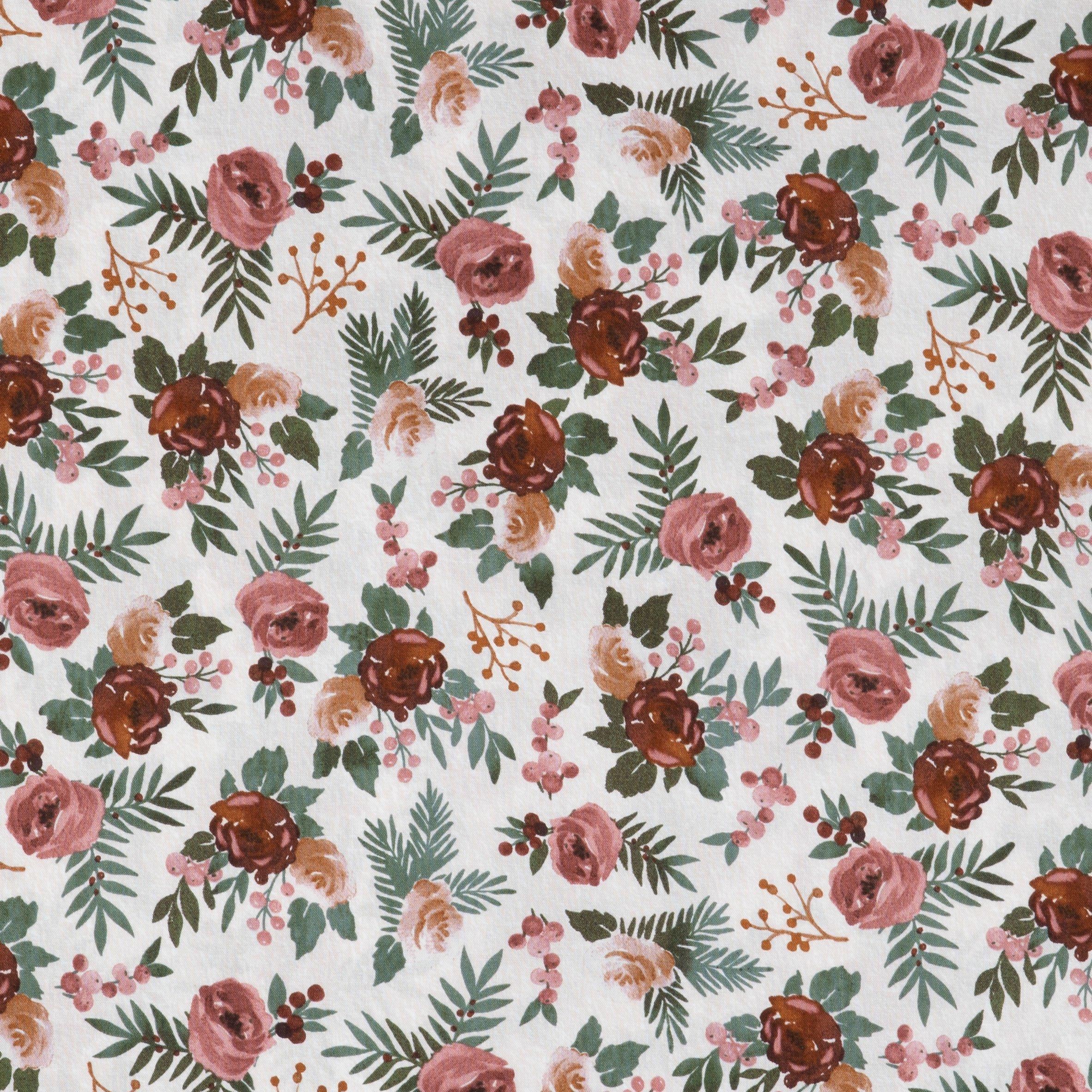 Mauve Floral Apparel Fabric Hobby Lobby 2012797