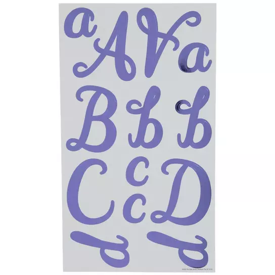 Glitter Script Alphabet Stickers, Hobby Lobby