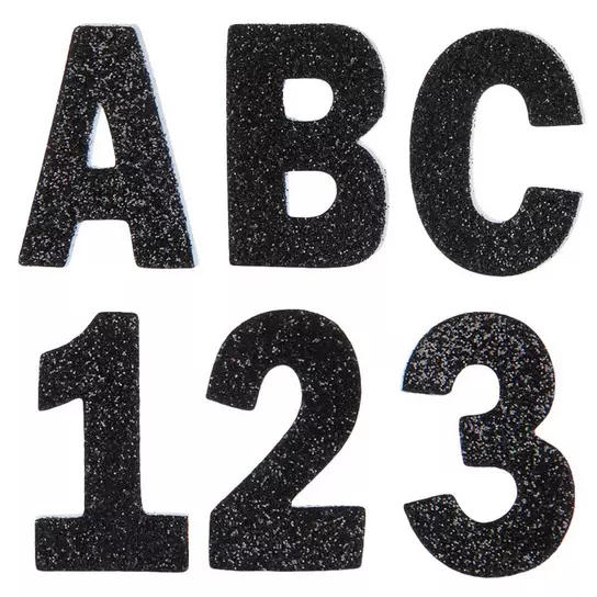 Glitter Alphabet & Number Stickers, Hobby Lobby