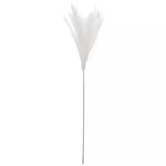Feather Floral Picks/STEMS White 6 Pieces WHOLESALE DISCOUNT