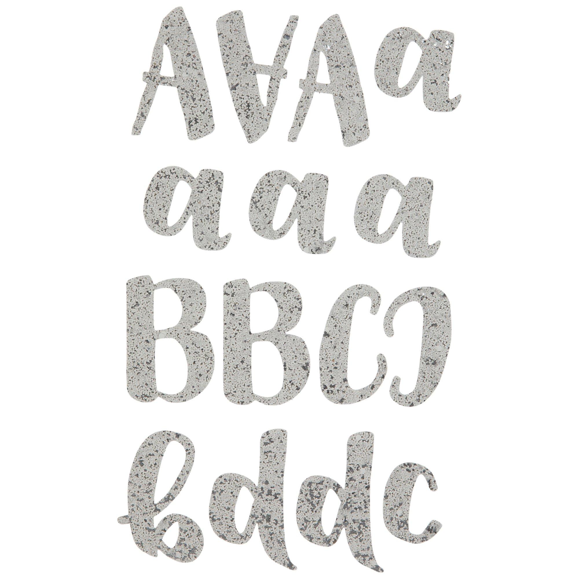 Glitter Calligraphy Alphabet Stickers Hobby Lobby 2014652