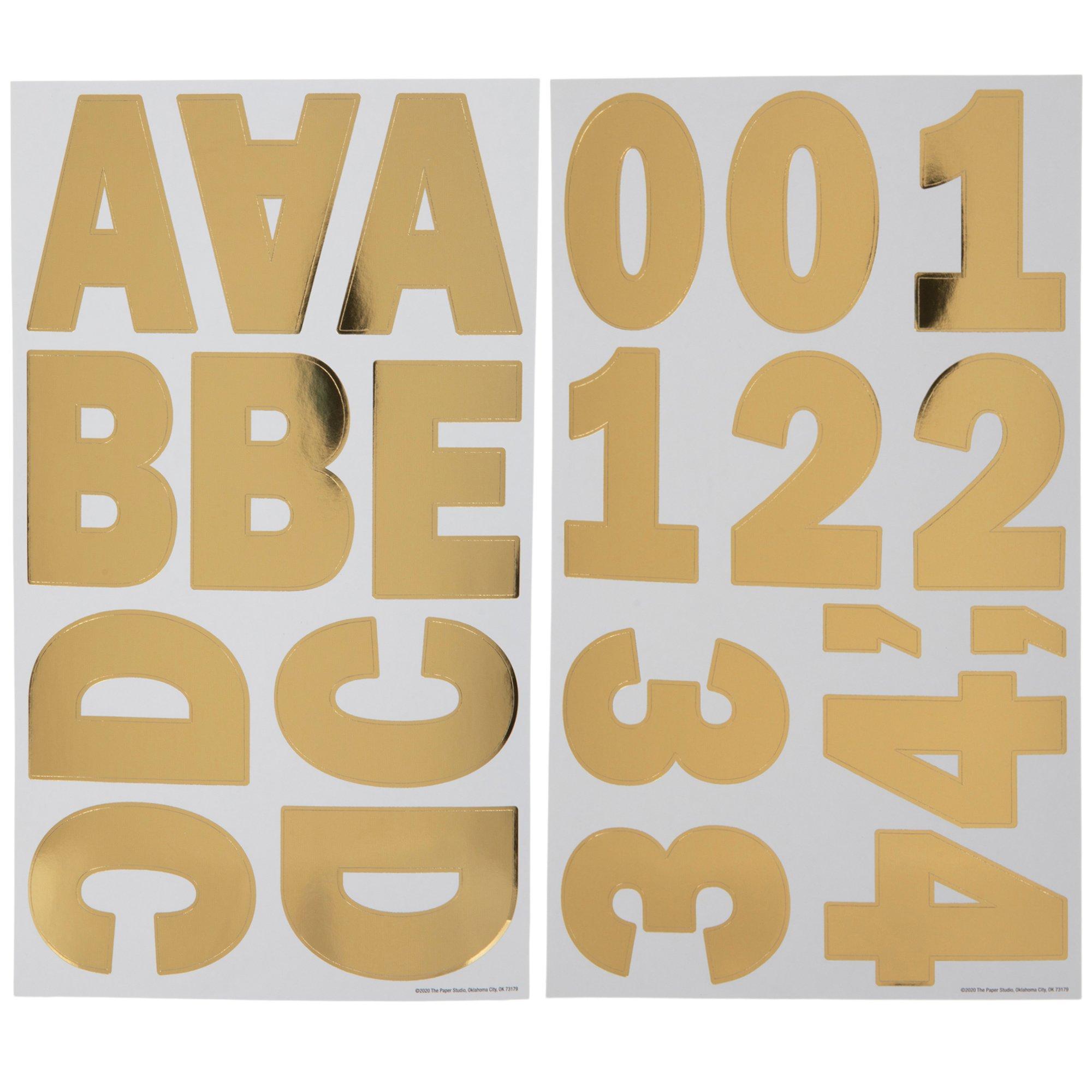 Foil Franklin Alphabet Stickers Hobby Lobby 2014710