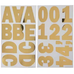 Gold Foil Franklin Letter & Number Stickers, Hobby Lobby
