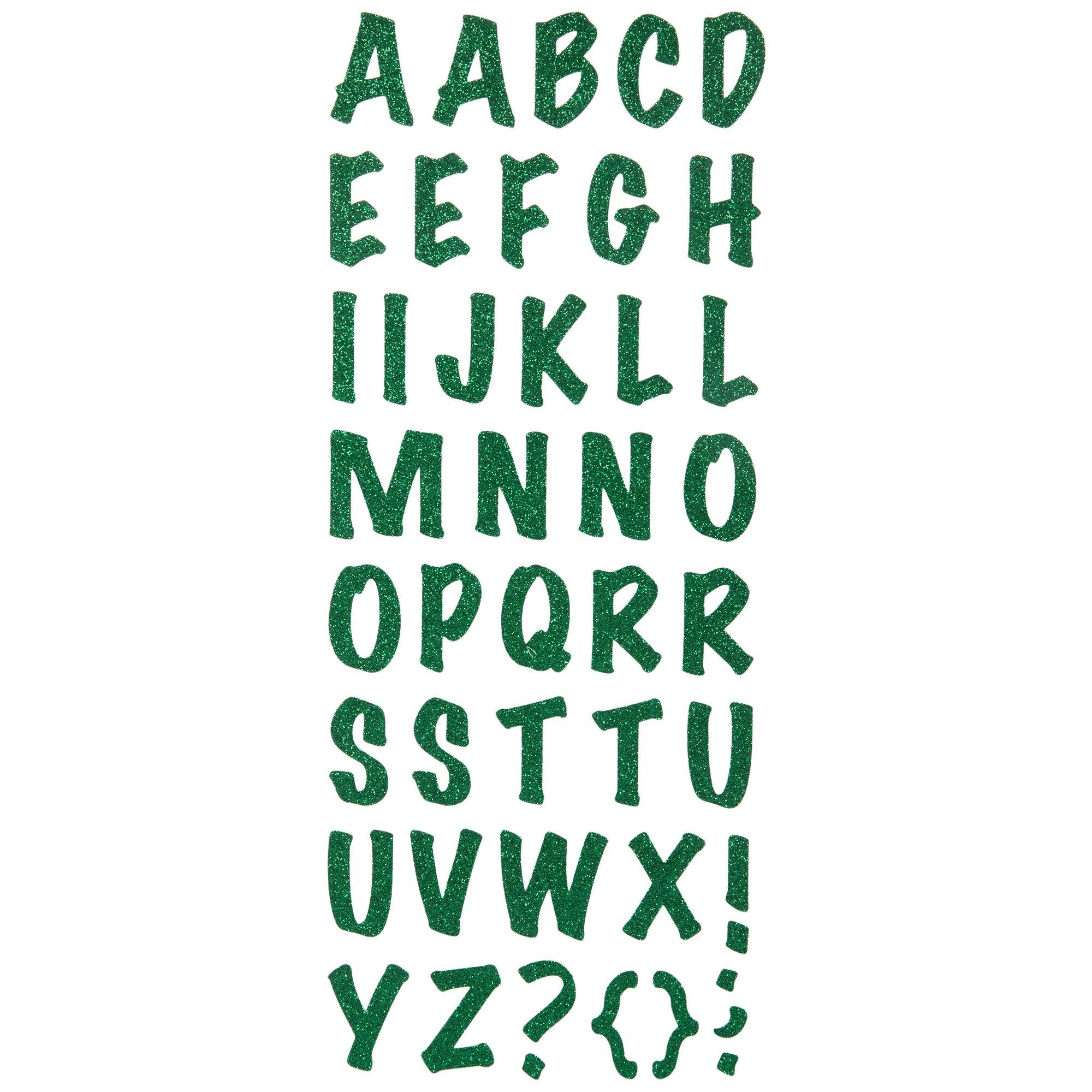 Glitter Alphabet Foam Stickers