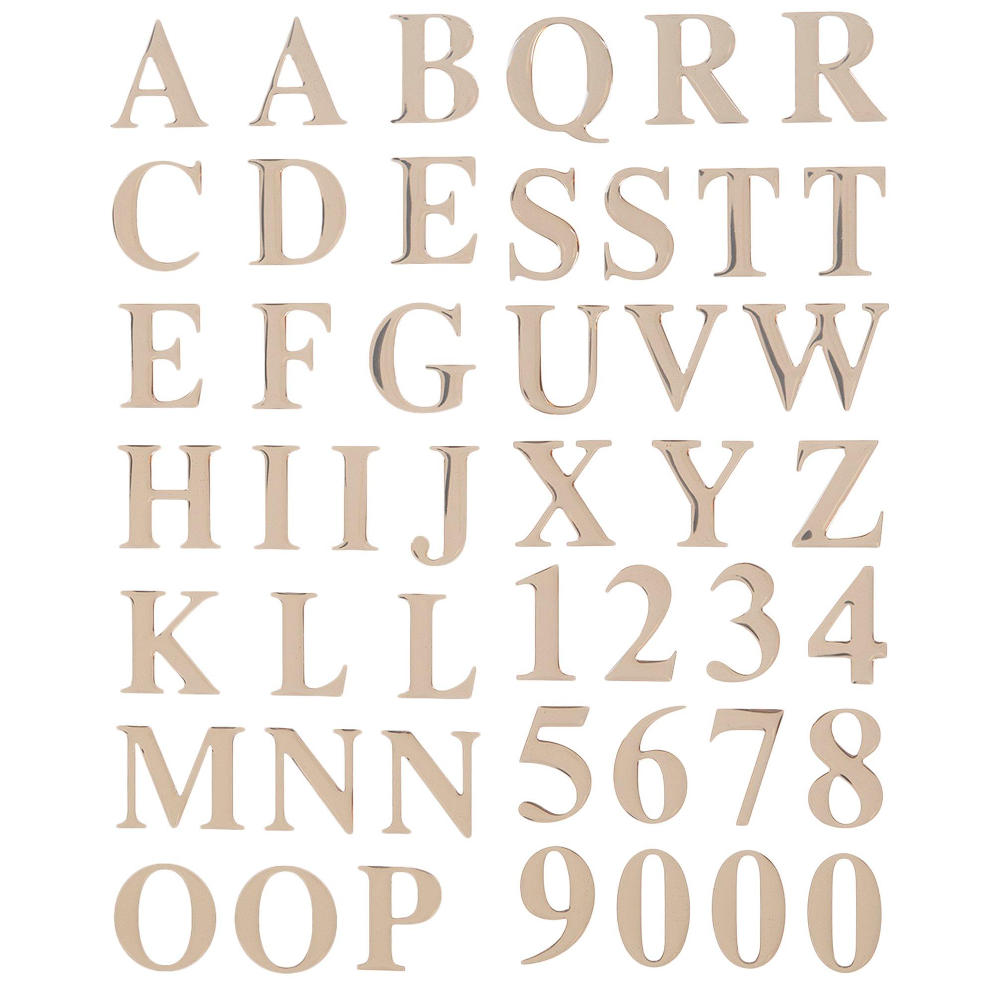 Foil Epoxy Alphabet Stickers | Hobby Lobby | 2014892