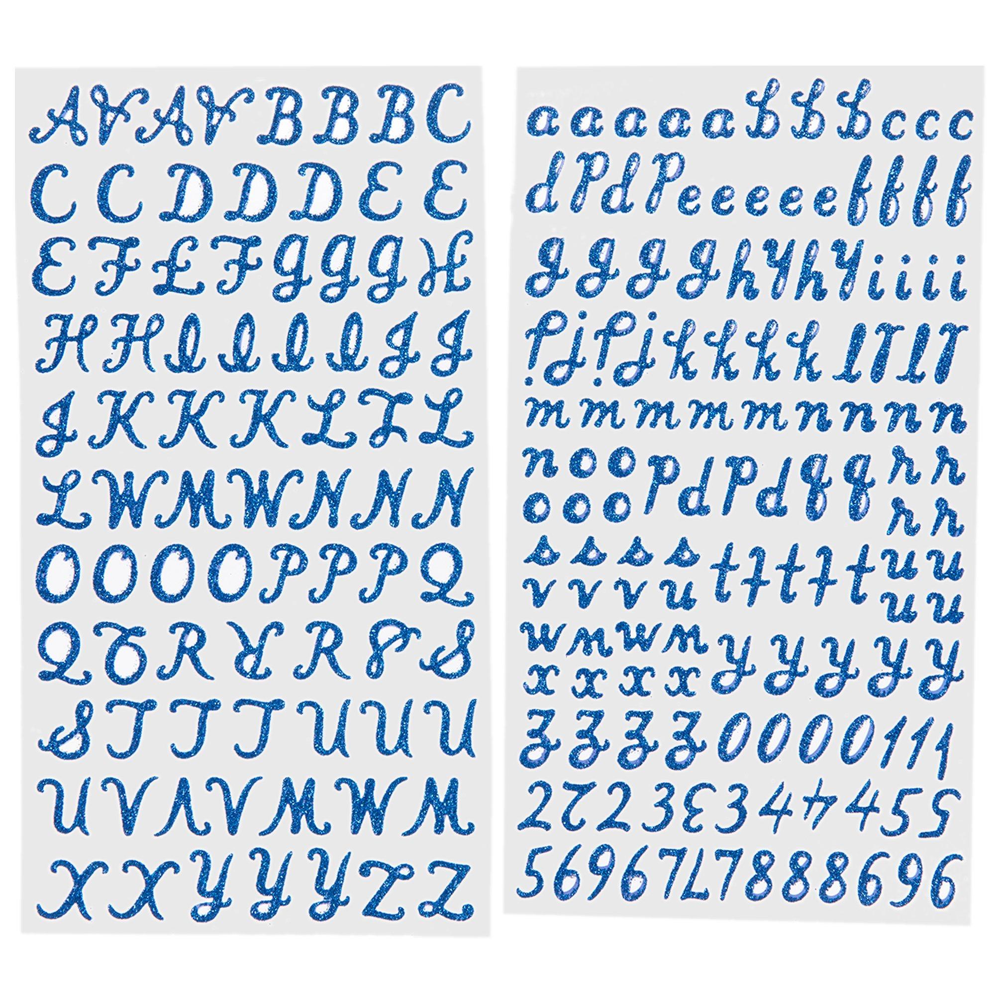 Glitter Script Alphabet Stickers | Hobby Lobby | 2015063