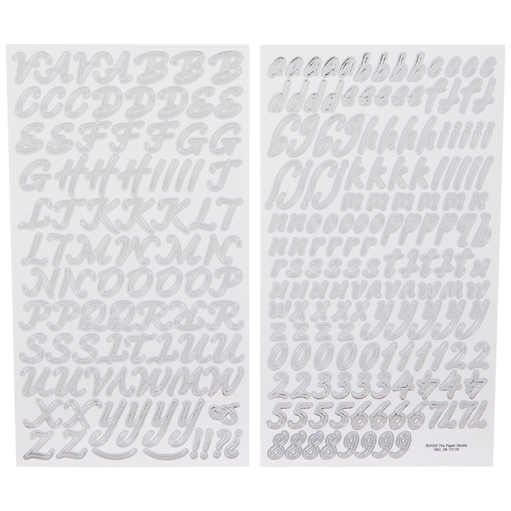 Foil Script Alphabet Stickers | Hobby Lobby | 2015147