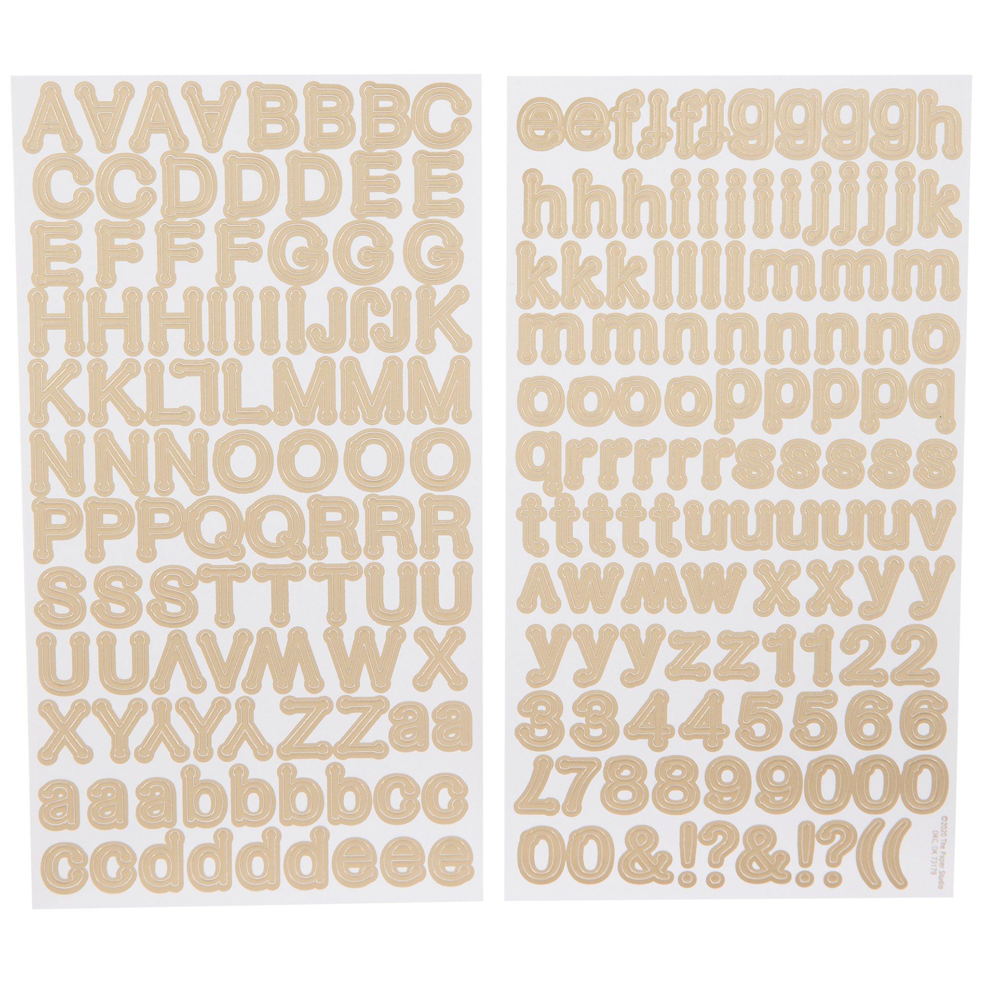 Gold Foil Dot Alphabet Stickers Hobby Lobby 2015170