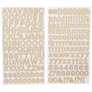 Gold Foil Dot Alphabet Stickers