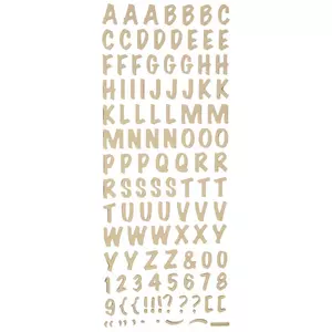 Gold Alphabet Stickers, Hobby Lobby