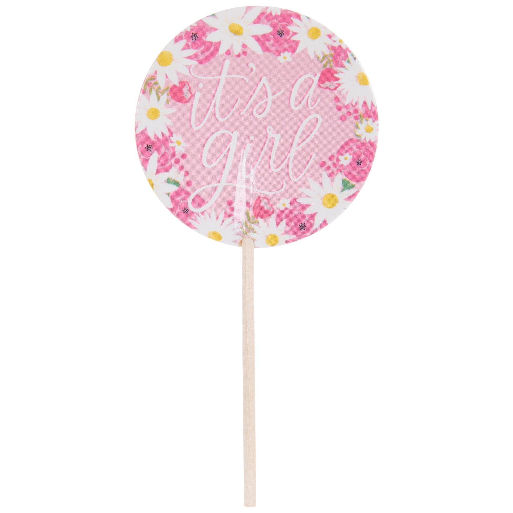 It's A Girl Floral Cupcake Toppers Hobby Lobby 2015758