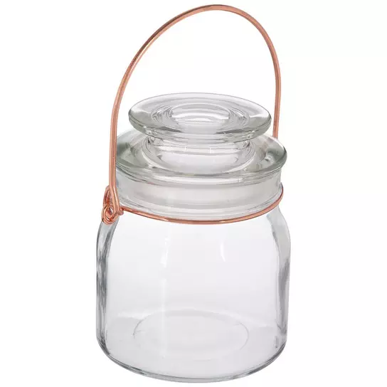 Calypso Wide Mouth Glass Candle Jar with Airtight Glass Lid 16 oz - Glassnow