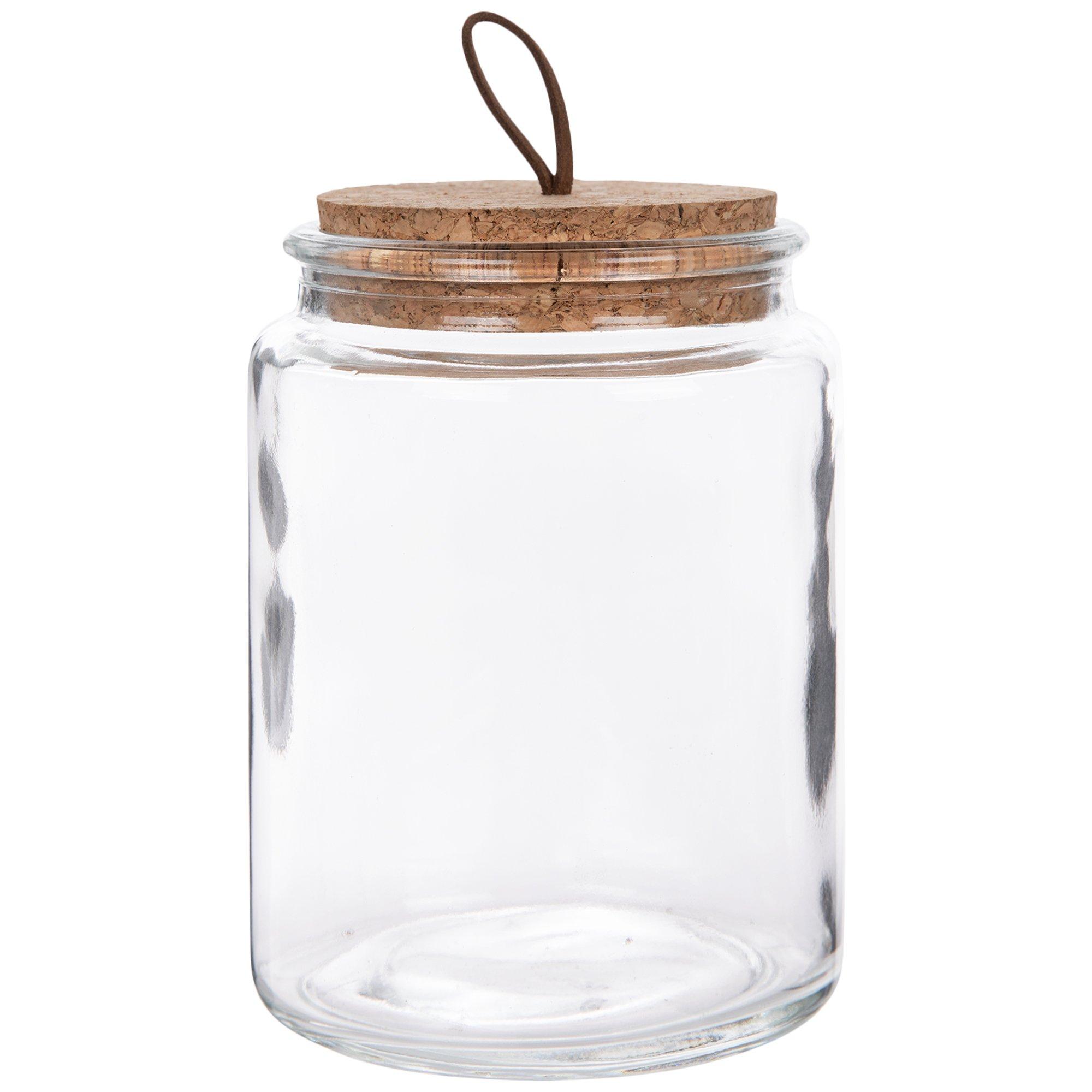 Craft Decor Glass Jars with Cork Lids