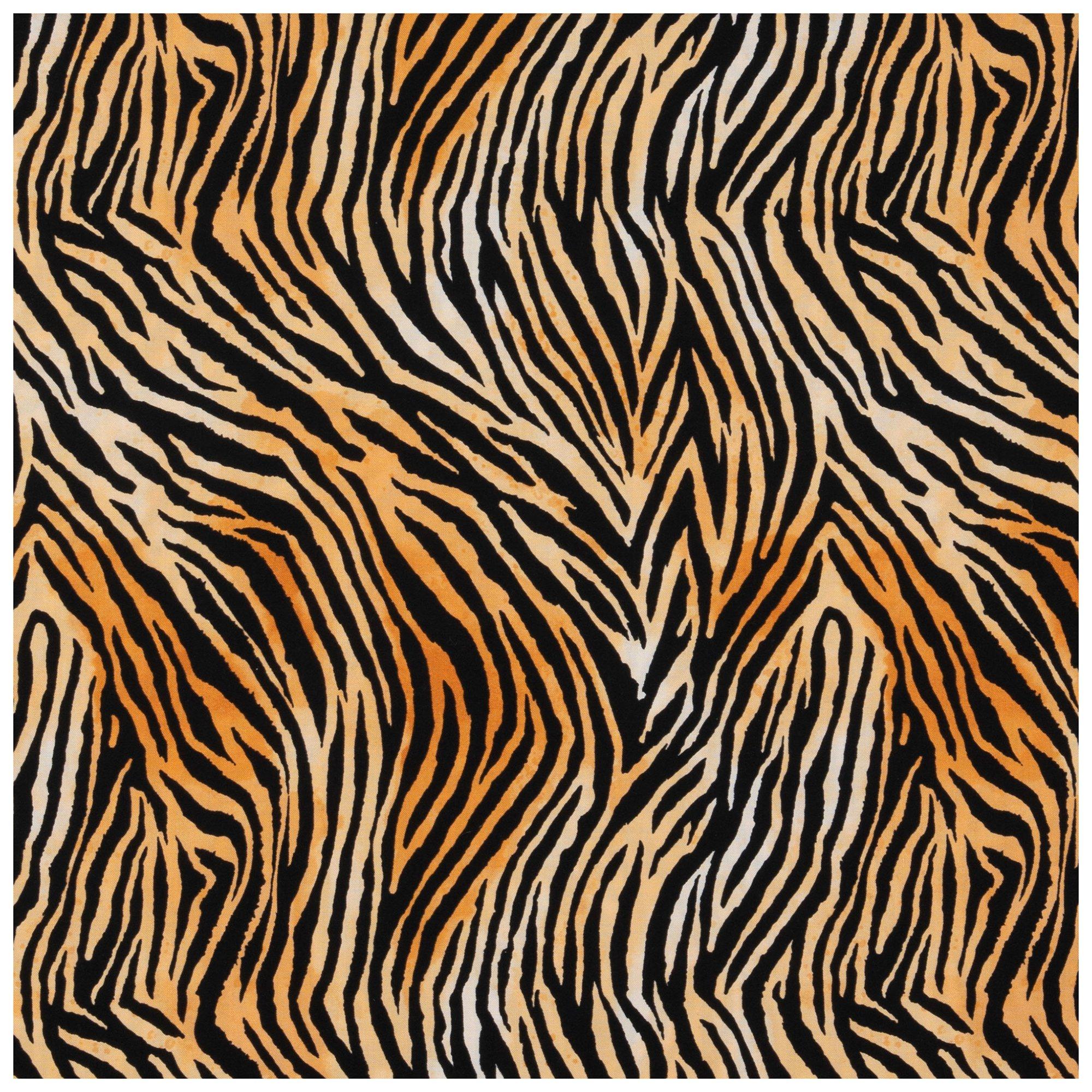 Tiger print fabric discount