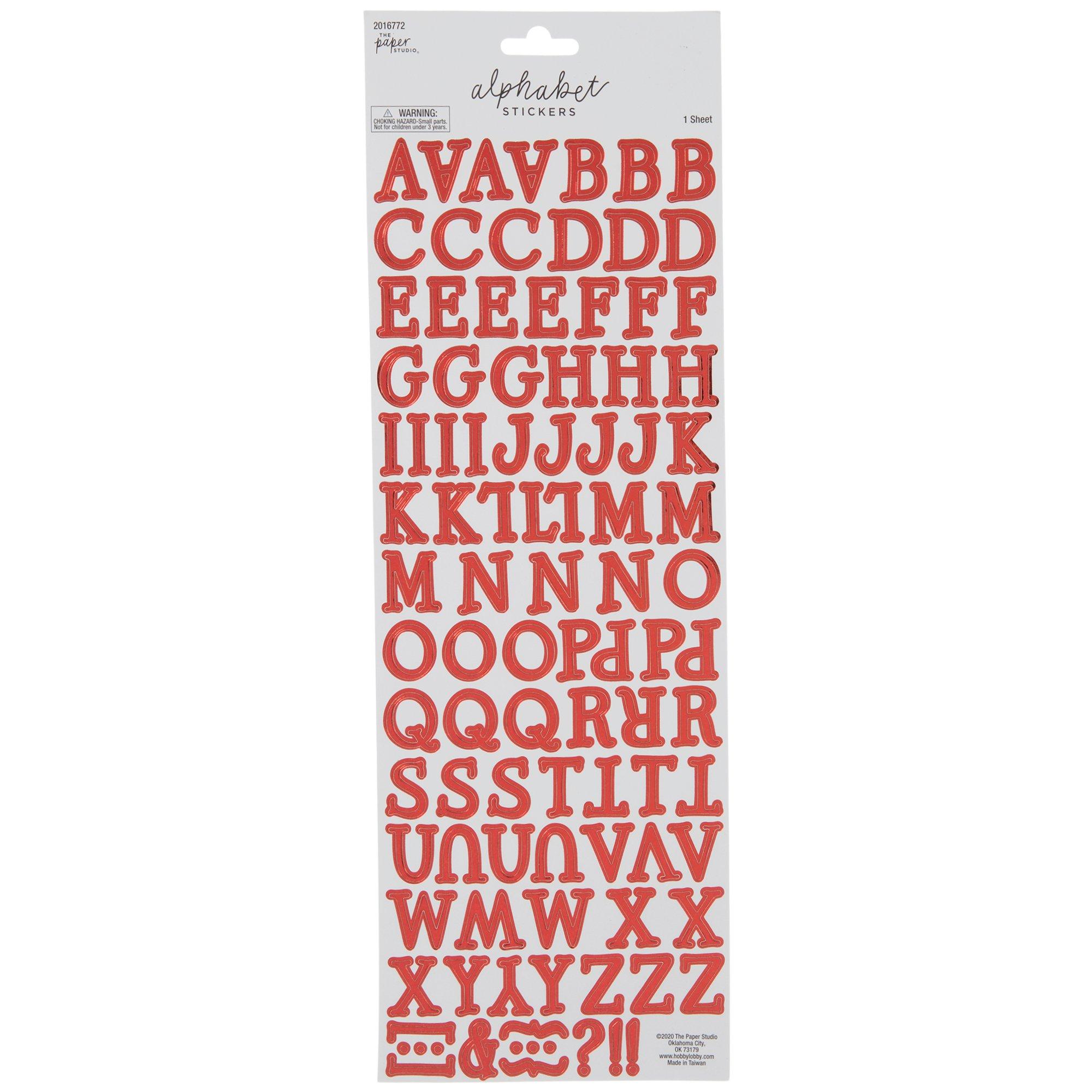 Gracie Moon Alphabet Stickers Hobby Lobby 2016772
