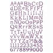 Glitter Alphabet Stickers