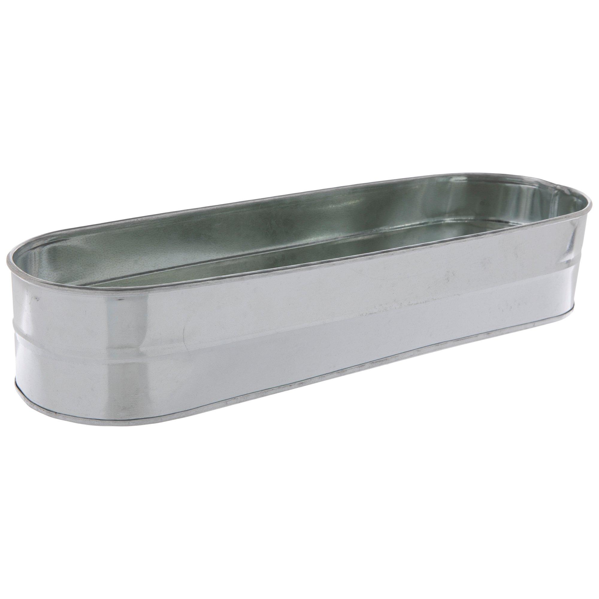 Galvanized Metal Oval Container Hobby Lobby 2019669