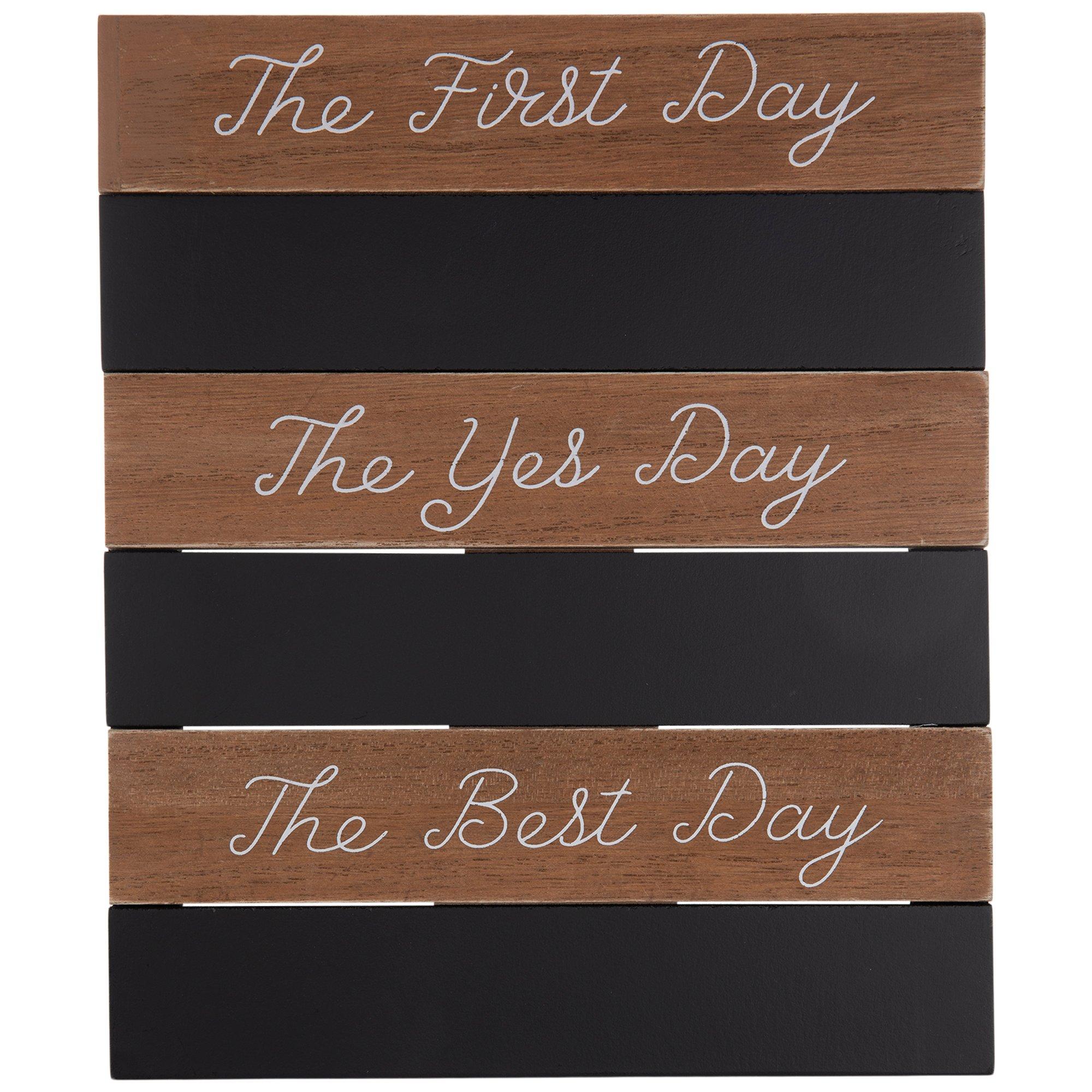 The First Day Chalkboard Wood Decor Hobby Lobby 2022960