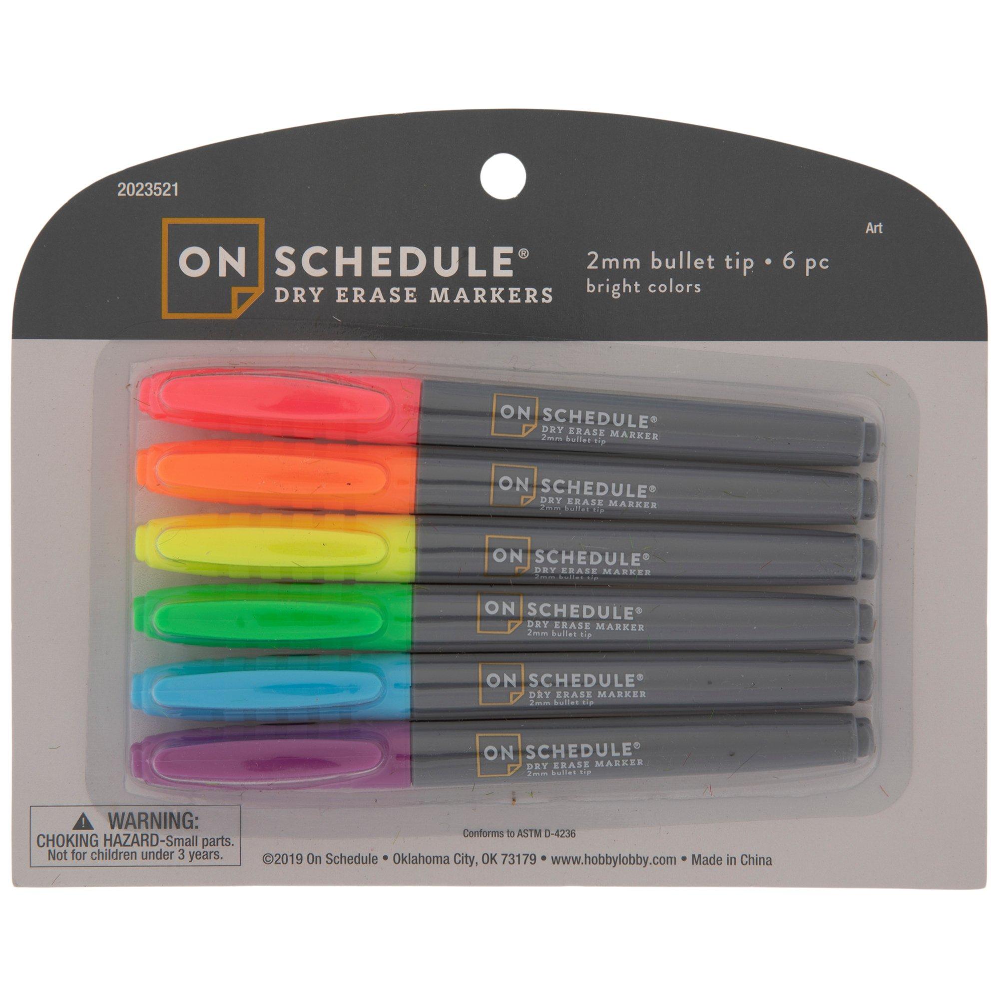 Bullet Tip Dry Erase Markers 6 Piece Set Hobby Lobby 2023521